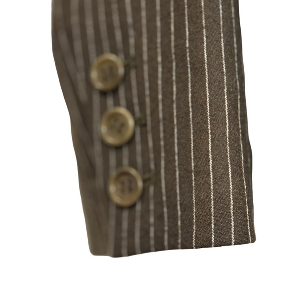 Theory Brown Pinstriped Blazer size Small - Picture 5 of 10